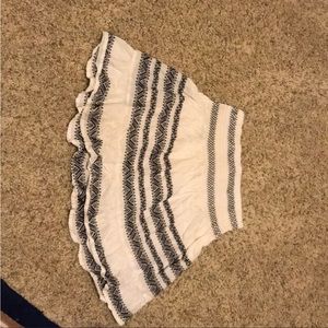 Charlotte Russe white skirt with black details